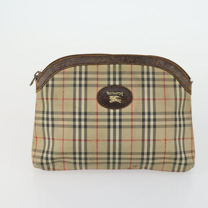 Burberrys Burberrys PRADA Nova Check Pouch Nylon Canvas 3 Set Pink Brown beige Authentic gh1623 Bag