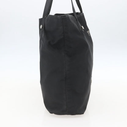 Prada PRADA Tote Bag Nylon Black Silver Authentic 160717
