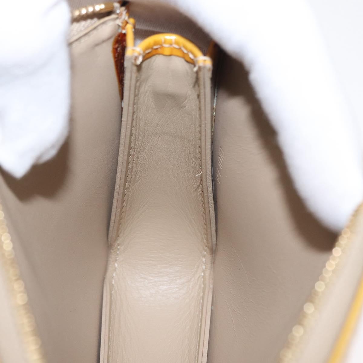 Louis Vuitton LOUIS VUITTON Monogram Vernis Lexington Accessory Pouch Beige M91010 Authentic 165721 Bag