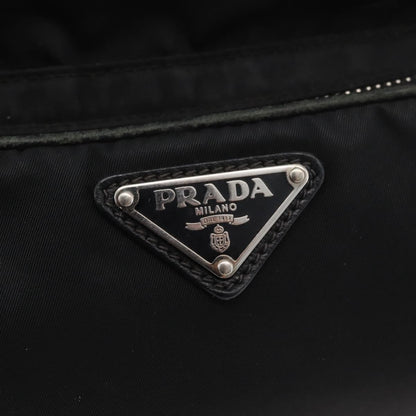 Prada PRADA Shoulder Bag Nylon Black Silver Authentic 175723