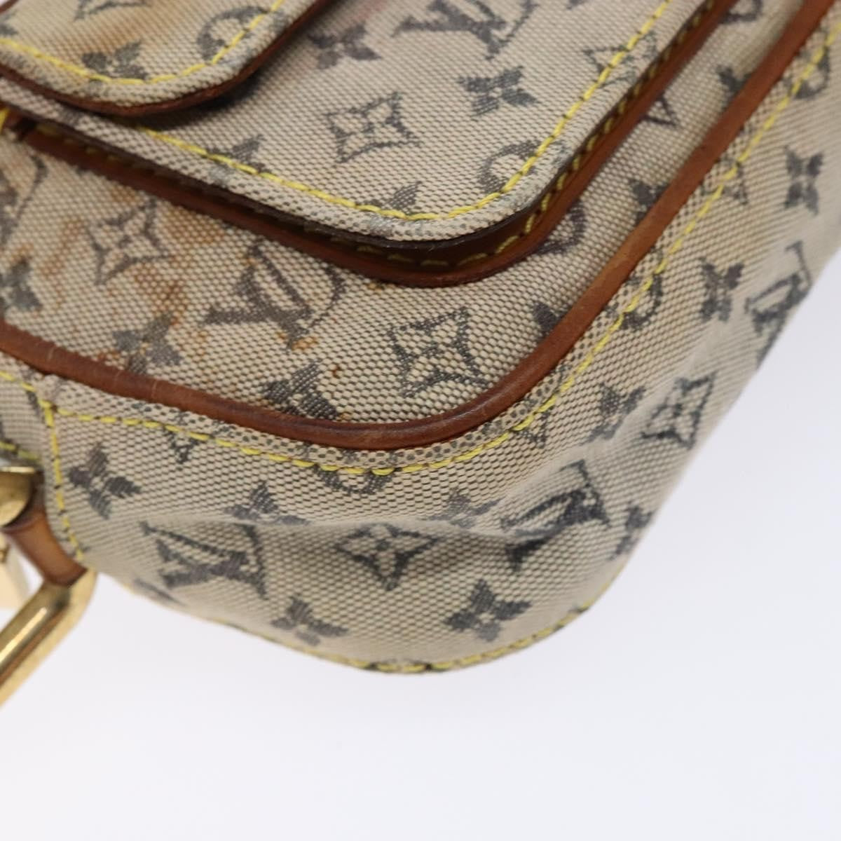 Louis Vuitton LOUIS VUITTON Monogram Mini Juliet MM Shoulder Bag Blue M92004 LV Authentic bs28619