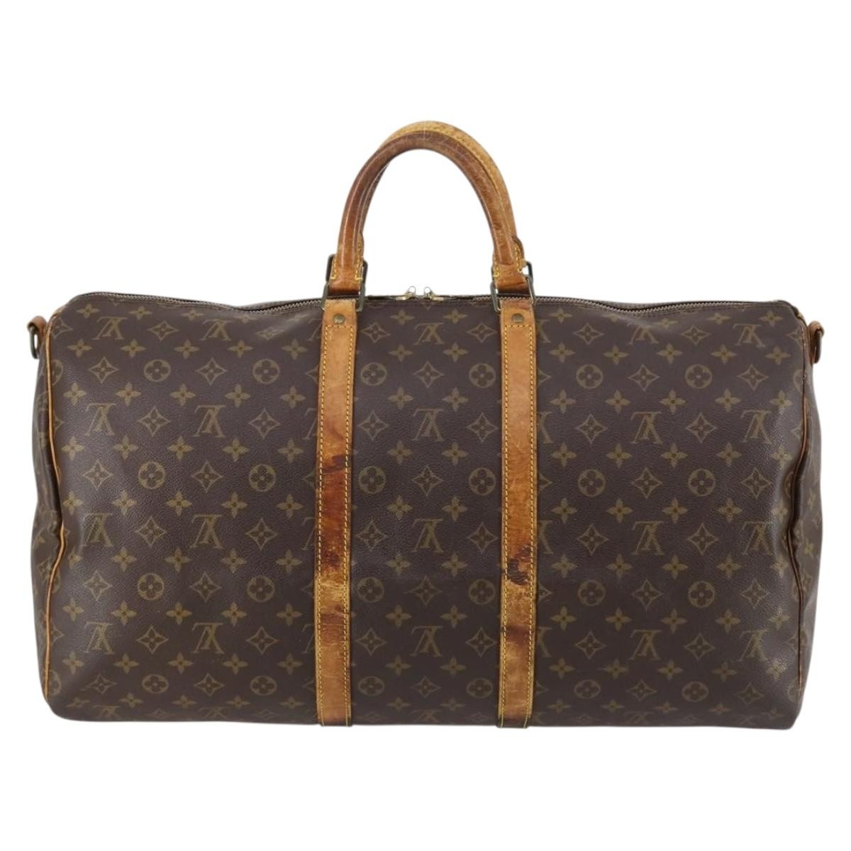 Louis Vuitton LOUIS VUITTON Monogram Keepall Bandouliere 55 Boston Bag M41414 LV Authentic bs29746