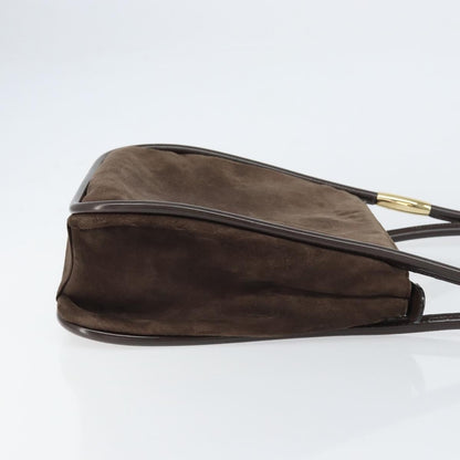 Gucci GUCCI Shoulder Bag Suede Brown Gold 000 2855 0550 0 Authentic 156851