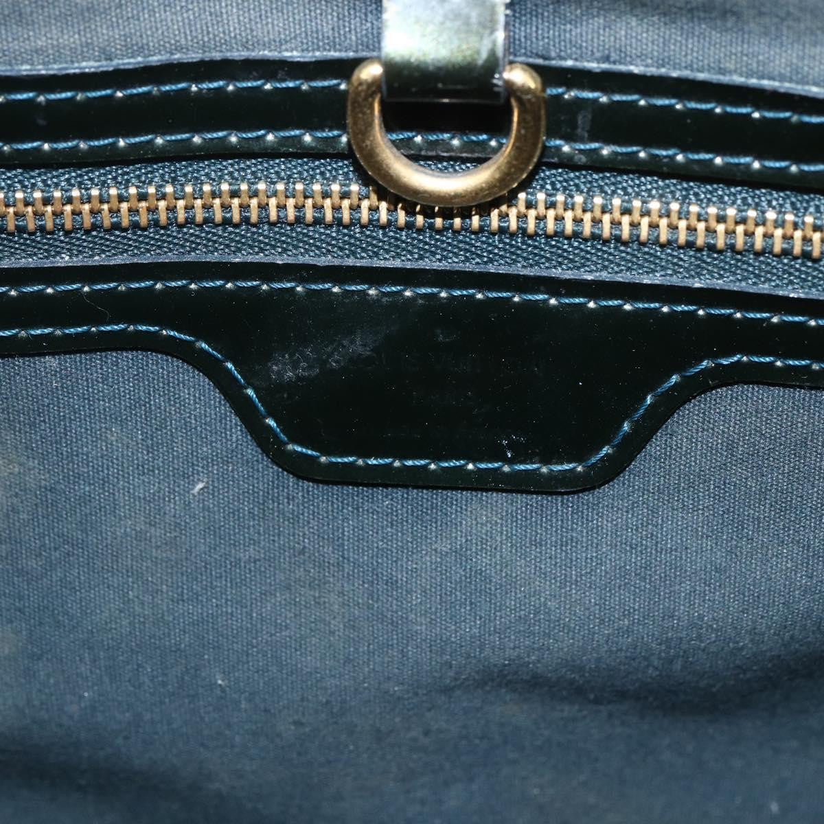Louis Vuitton LOUIS VUITTON Monogram Vernis Wilshire PM Bag Blue Galatic M93646 LV Authentic 163318