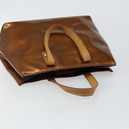 Louis Vuitton LOUIS VUITTON Monogram Vernis Reade PM Hand Bag Bronze M91146 LV Authentic BA6257