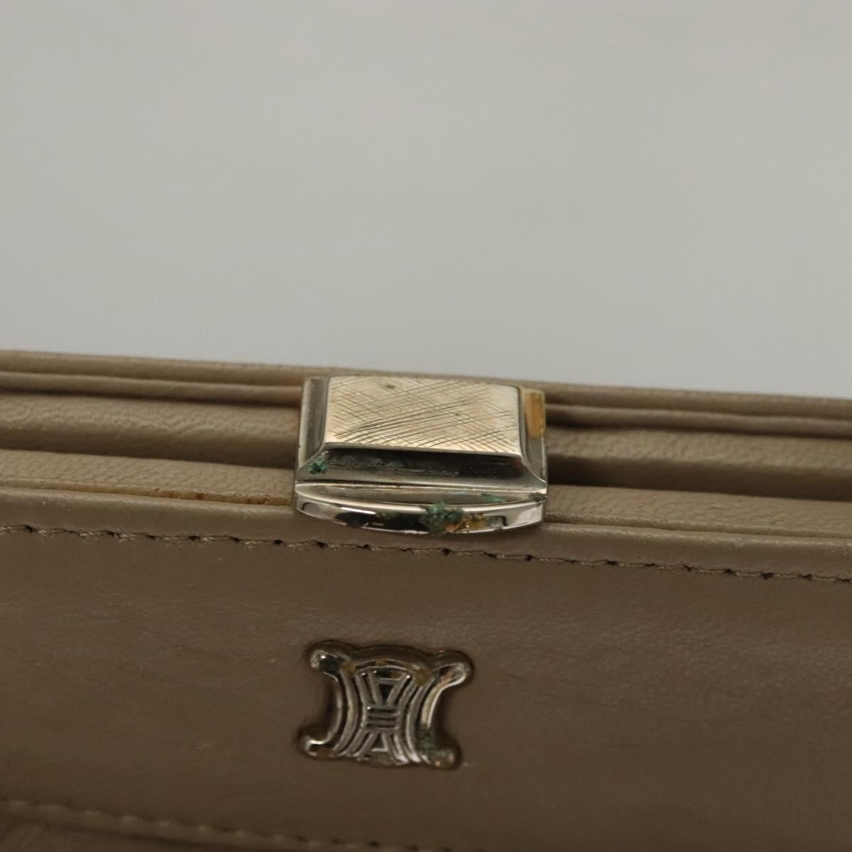 Celine CELINE Hand Bag Leather Beige Authentic 117663