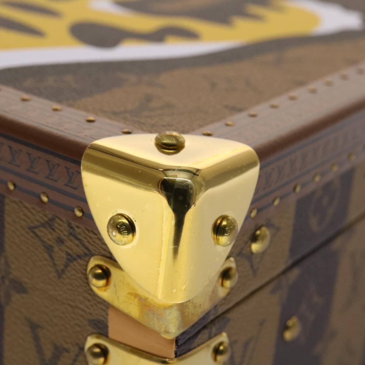 Louis Vuitton LOUIS VUITTON Monogram Stripe Cotteville 40 Trunk HUMAN MADE M20464 Authentic 48522S Bag