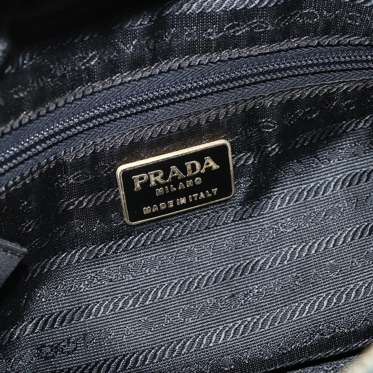 Prada PRADA Chain Tote Bag Nylon Black Gold Authentic 178129