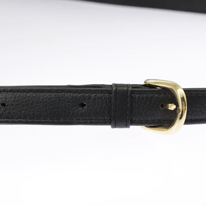 Dior Christian Dior Trotter Canvas Shoulder Bag Navy Gold Authentic 98475