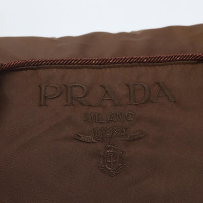 Prada PRADA Shoulder Bag Nylon Brown Authentic 162341