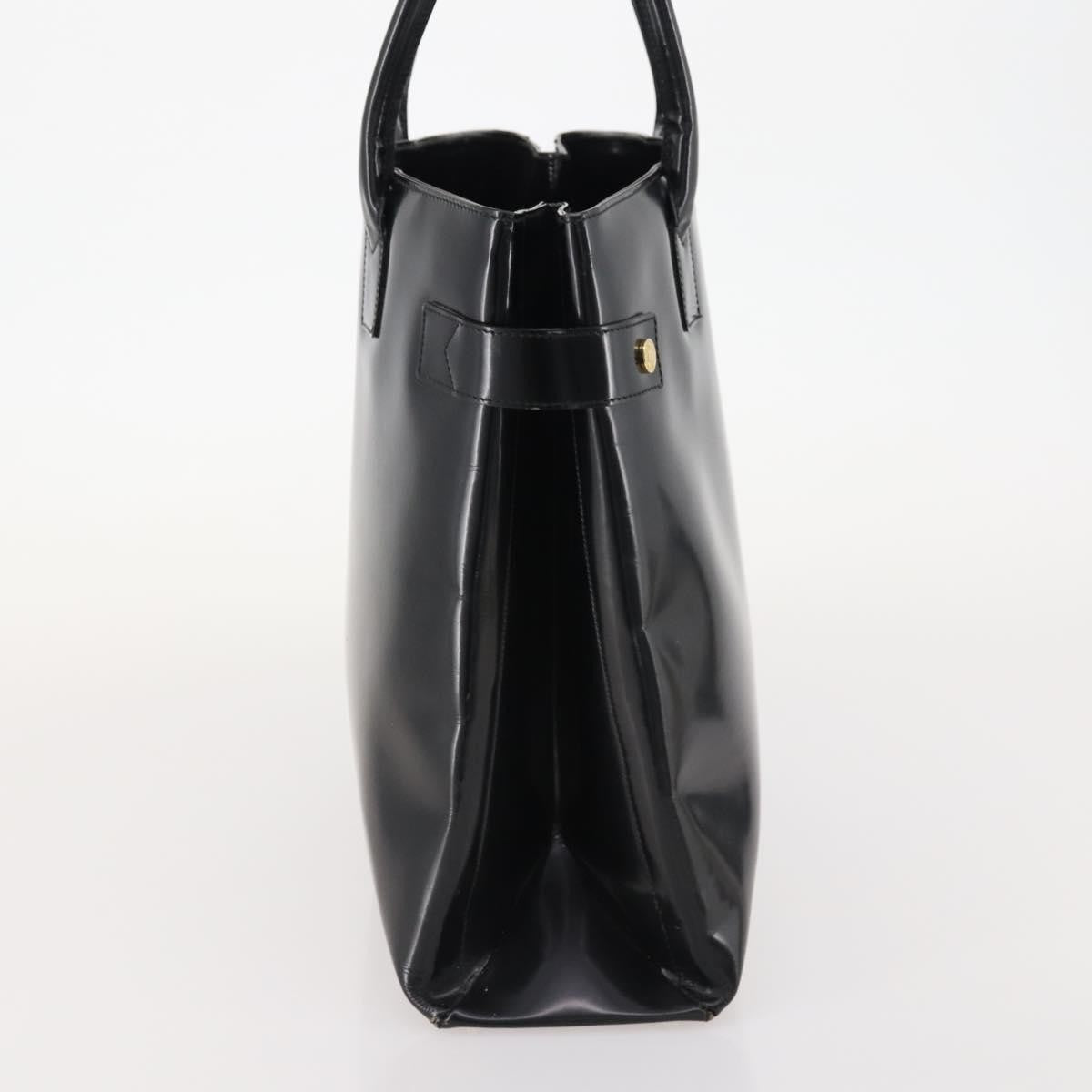 Gucci GUCCI Tote Bag Patent leather Black Gold 002 1046 0407 Authentic BAZ151
