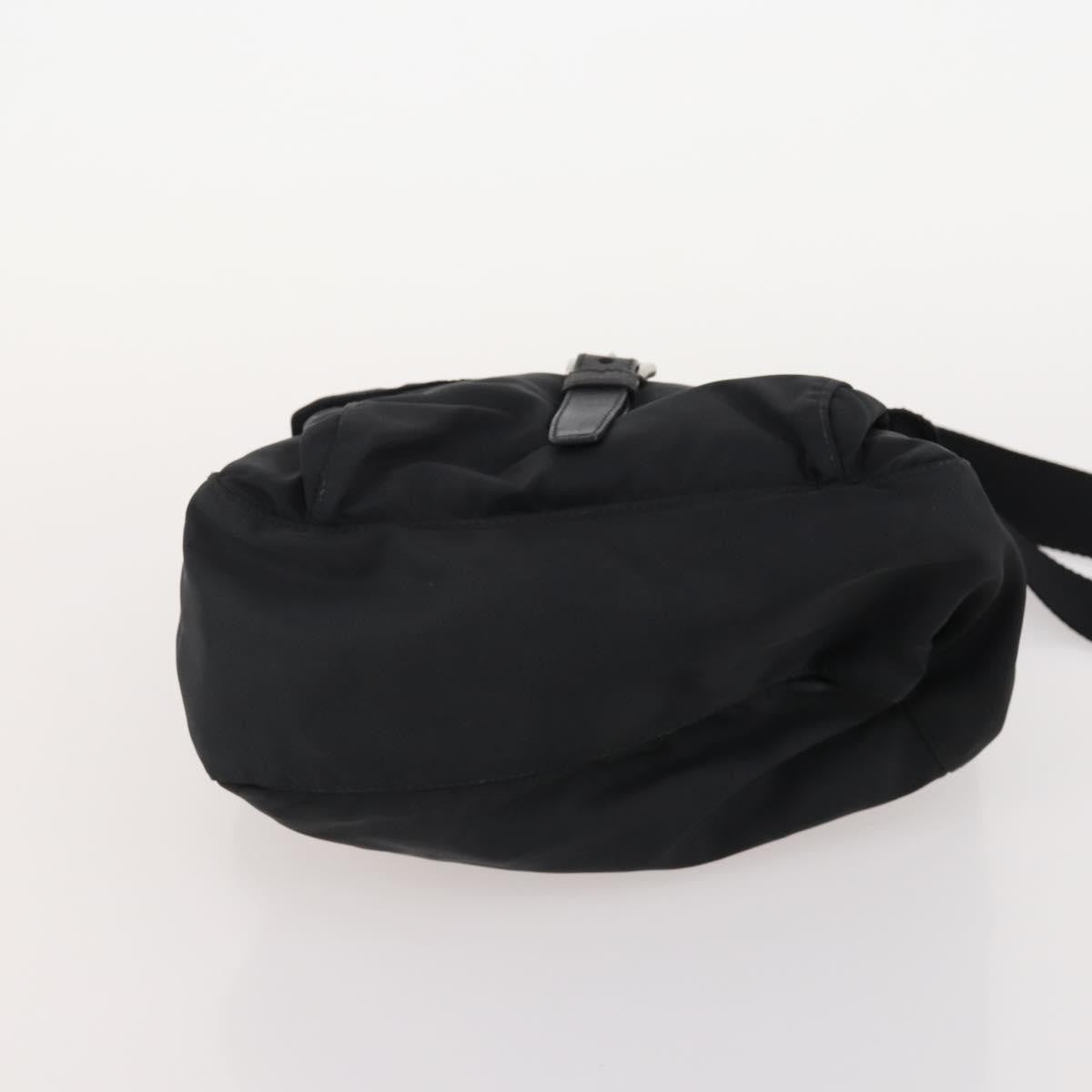 Prada PRADA Hand Bag Nylon 4 Set Black Silver Green Authentic 178840