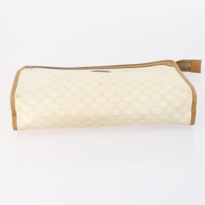 Celine CELINE Macadam Canvas Clutch Bag PVC Leather 2 Set Brown Beige Authentic 150205