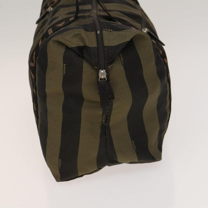 Fendi FENDI Pecan Hand Bag Nylon Canvas 2 Set Black Brown Authentic ti3350