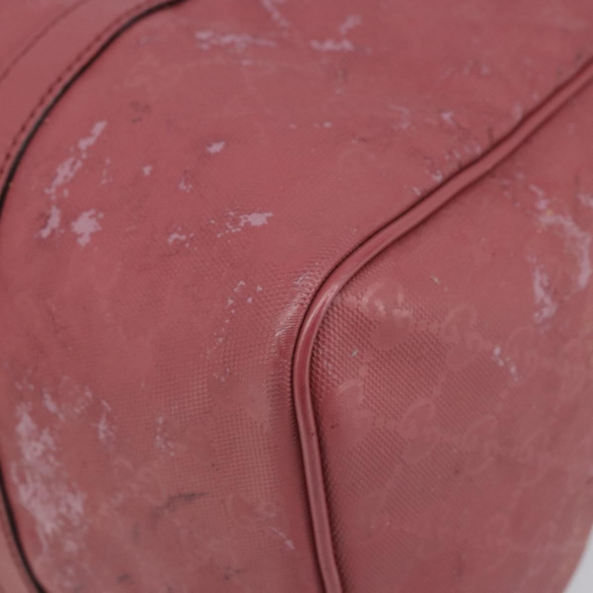Gucci GUCCI GG Implementation Boston Bag PVC Gold Pink 193603 Authentic 166330