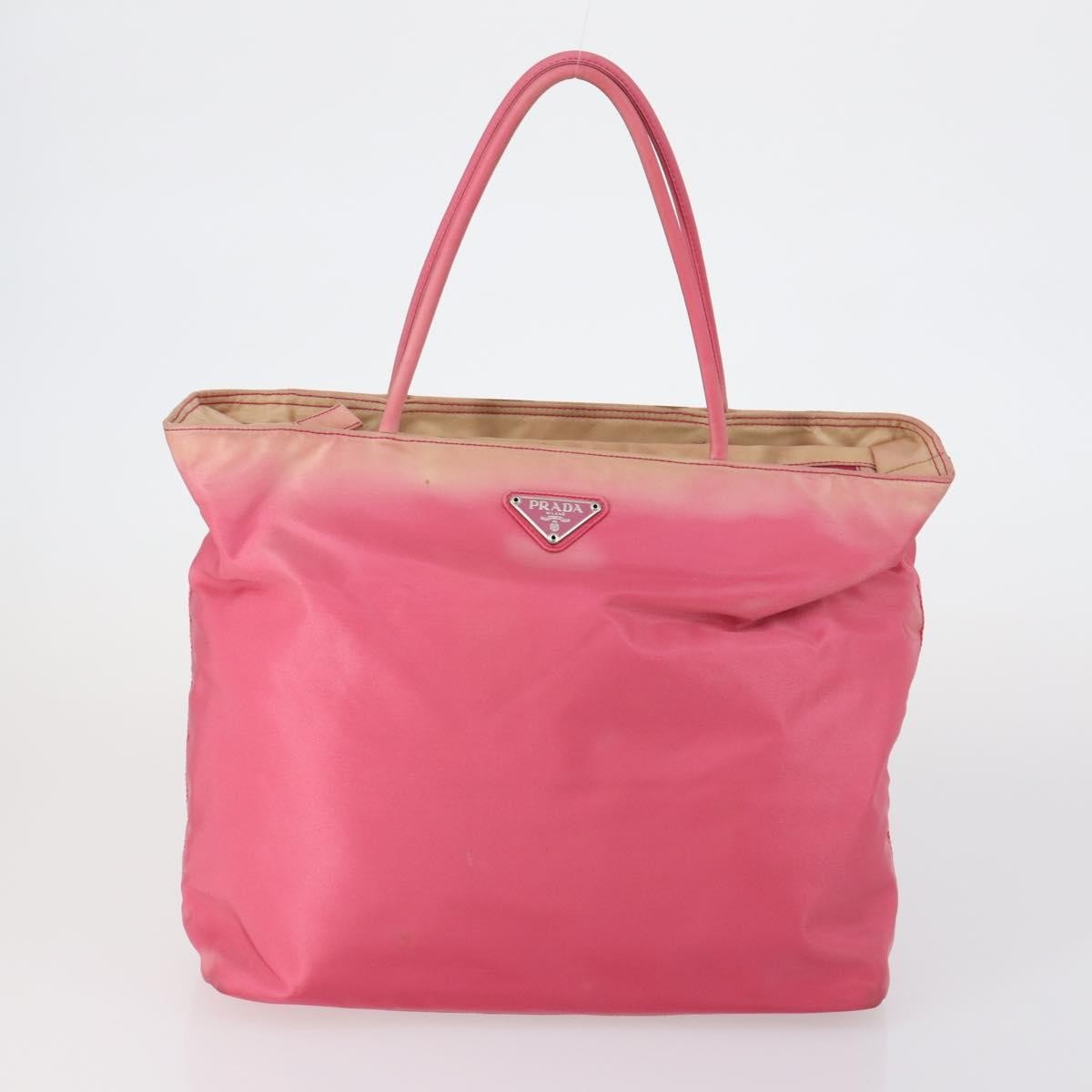 Prada PRADA Hand Bag Nylon 5 Set Black White pink Authentic 153249