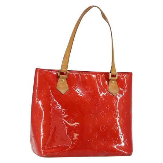 Louis Vuitton LOUIS VUITTON Monogram Vernis Houston Hand Bag Rouge M91092 LV Authentic bs30835