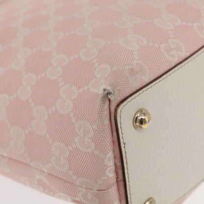 Gucci GUCCI GG Canvas Tote Bag Pink Gold 120840 Authentic 159575
