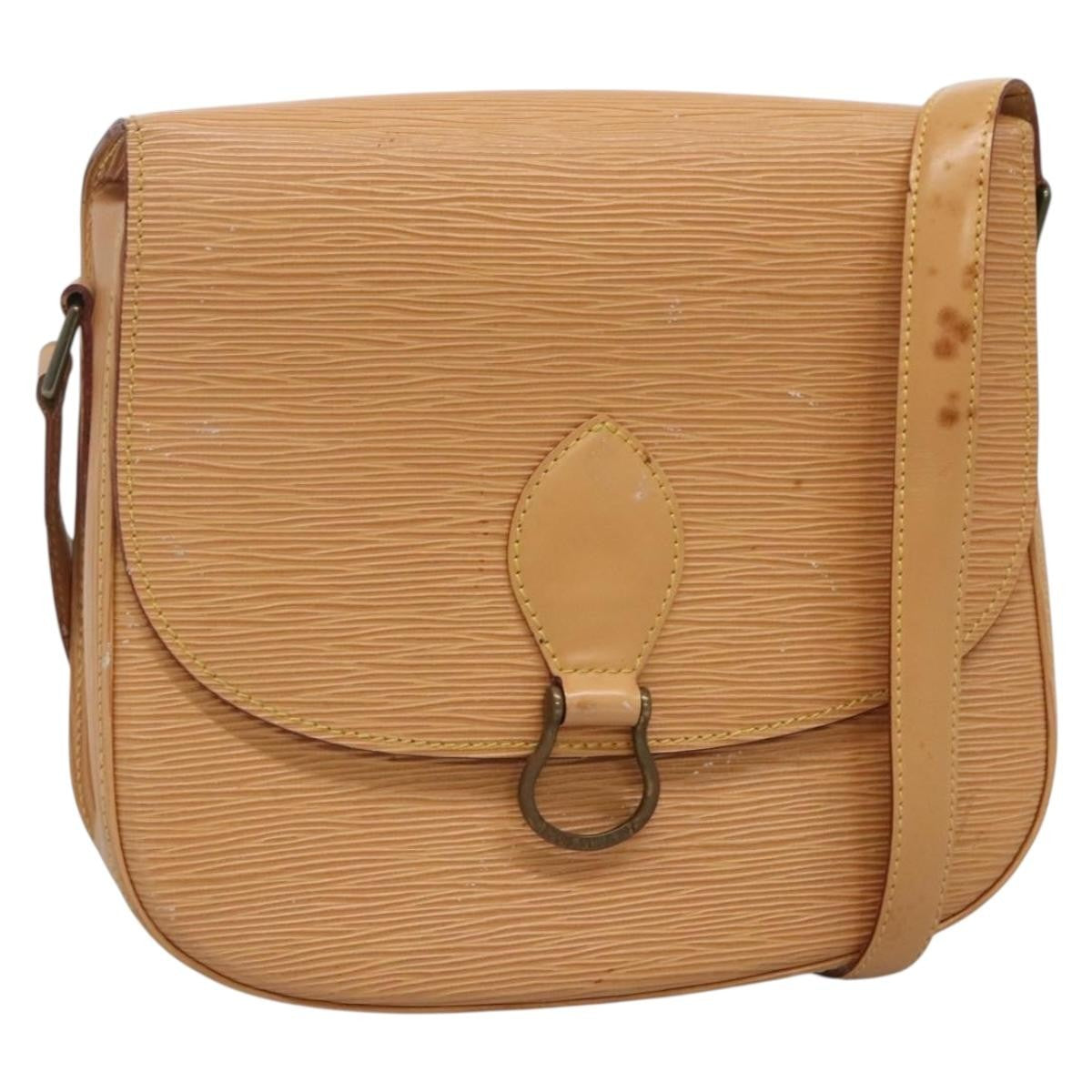 Louis Vuitton LOUIS VUITTON Epi Saint Cloud GM Shoulder Bag Beige M52196 LV Authentic bs26977
