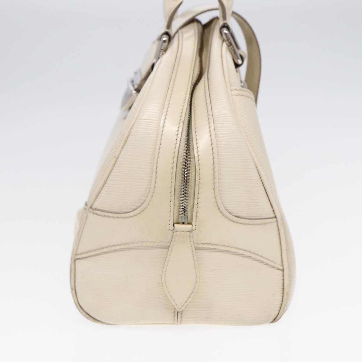 Louis Vuitton LOUIS VUITTON Epi Boring Montaigne GM Hand Bag White Yvoire M5931J LV Authentic 87942