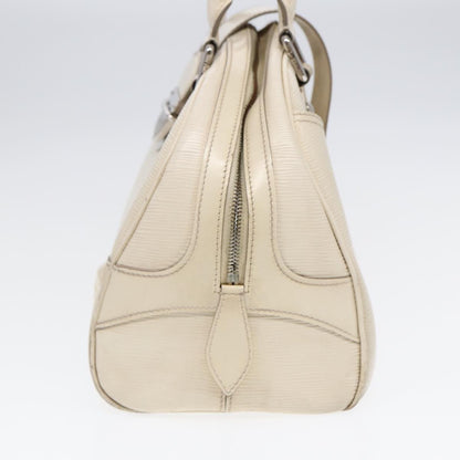 Louis Vuitton LOUIS VUITTON Epi Boring Montaigne GM Hand Bag White Yvoire M5931J LV Authentic 87942