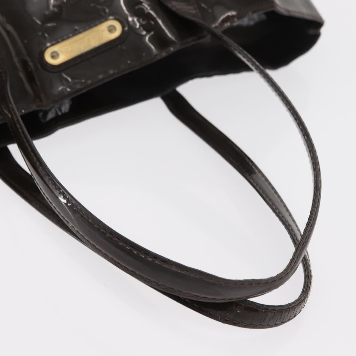 Louis Vuitton LOUIS VUITTON Monogram Vernis Wilshire MM Bag Terre Domble M91440 LV Authentic 150262