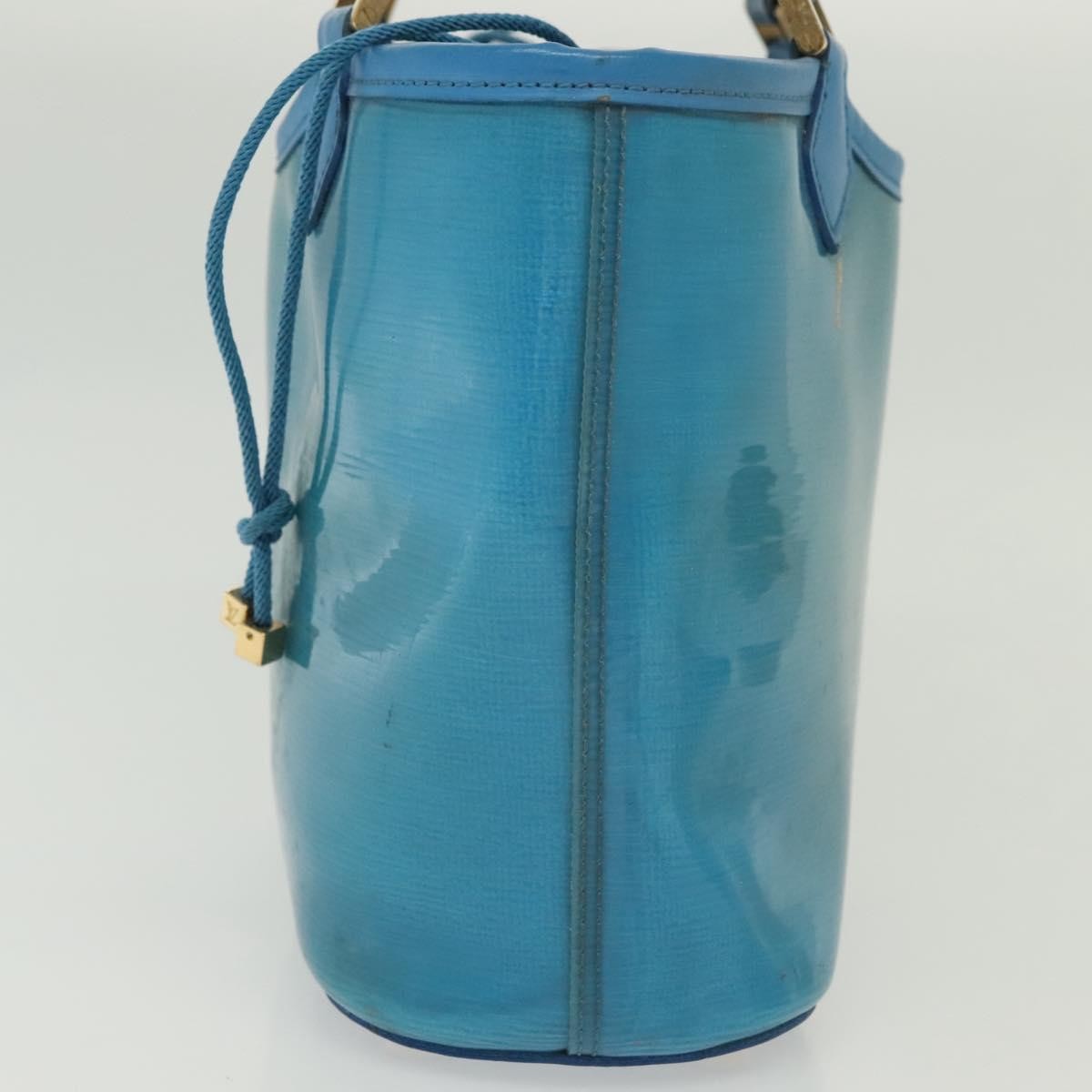 Louis Vuitton LOUIS VUITTON Epi Plage Mini Lagoon Bay Hand Bag Blue M92472 LV Authentic ep10332