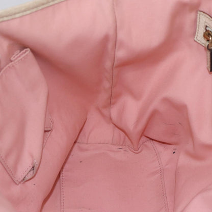 Gucci GUCCI GG Canvas Sherry Line Tote Bag Pink Gold 137396 Authentic 144533