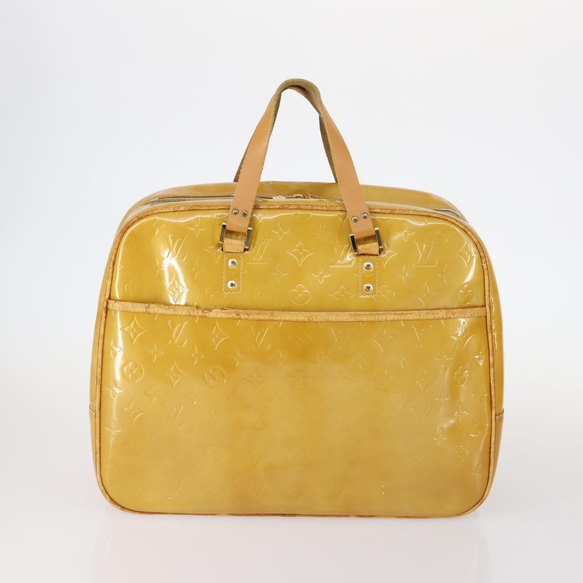 Louis Vuitton LOUIS VUITTON Monogram Vernis Tote Bag 2 Set Beige LV Authentic 144959