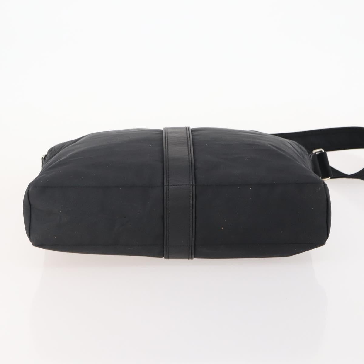 Hermès Hermès HERMES Acapulco Basas MM Shoulder Bag Nylon Black Authentic BAZ192