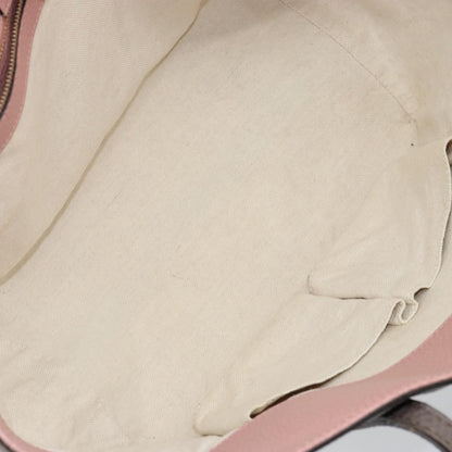 Gucci GUCCI Tote Bag Leather Gold Gray 354408 Authentic hk2995