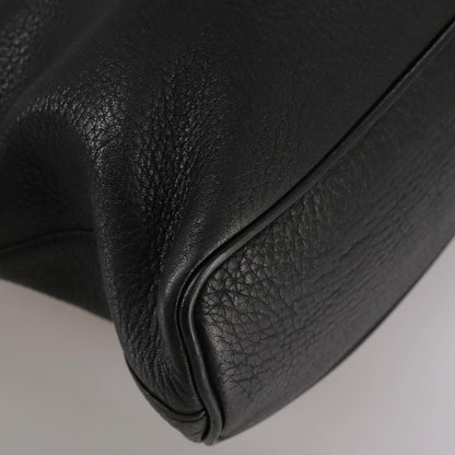 Burberrys Burberrys Hand Bag Leather Black Gold Authentic bs20817