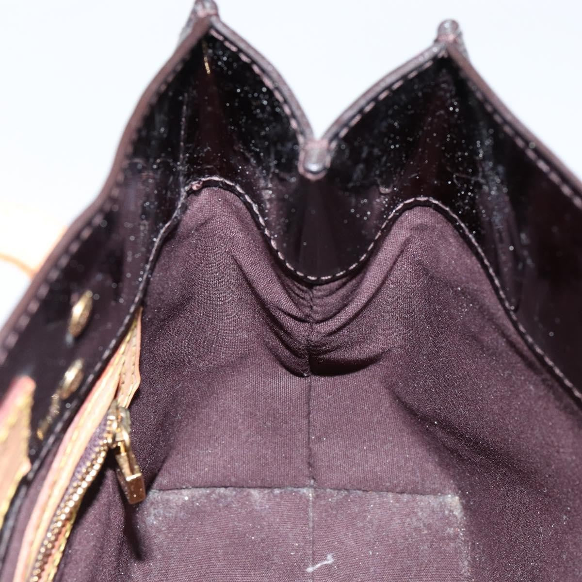 Louis Vuitton LOUIS VUITTON Monogram Vernis Reade PM Hand Bag Amarante M91993 LV Authentic 145457