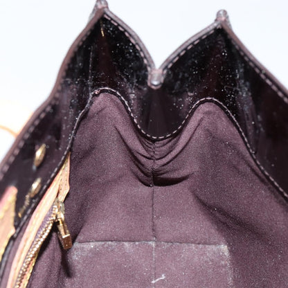 Louis Vuitton LOUIS VUITTON Monogram Vernis Reade PM Hand Bag Amarante M91993 LV Authentic 145457