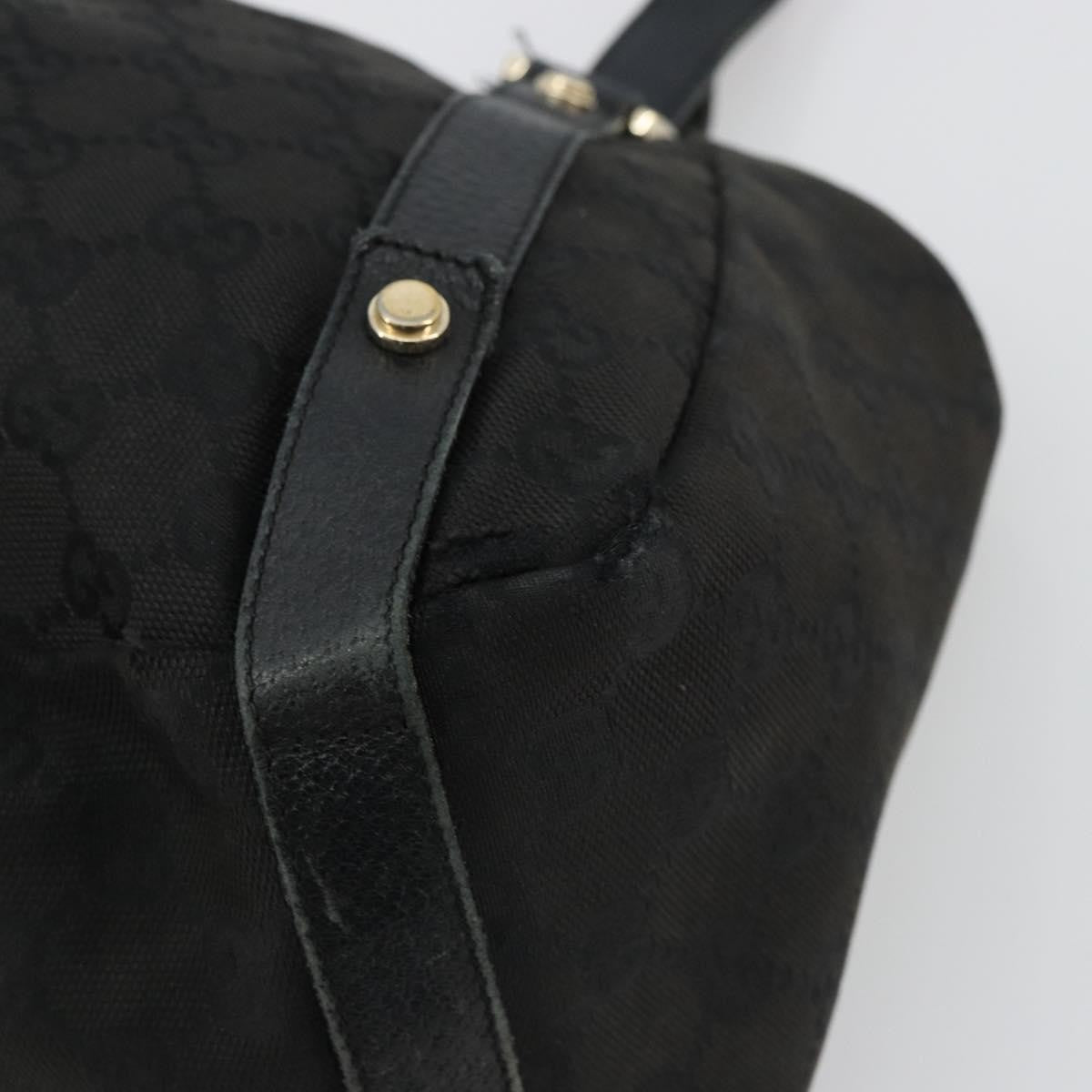 Gucci GUCCI GG Canvas Abbey Tote Bag Black Gold 130736 Authentic 179901