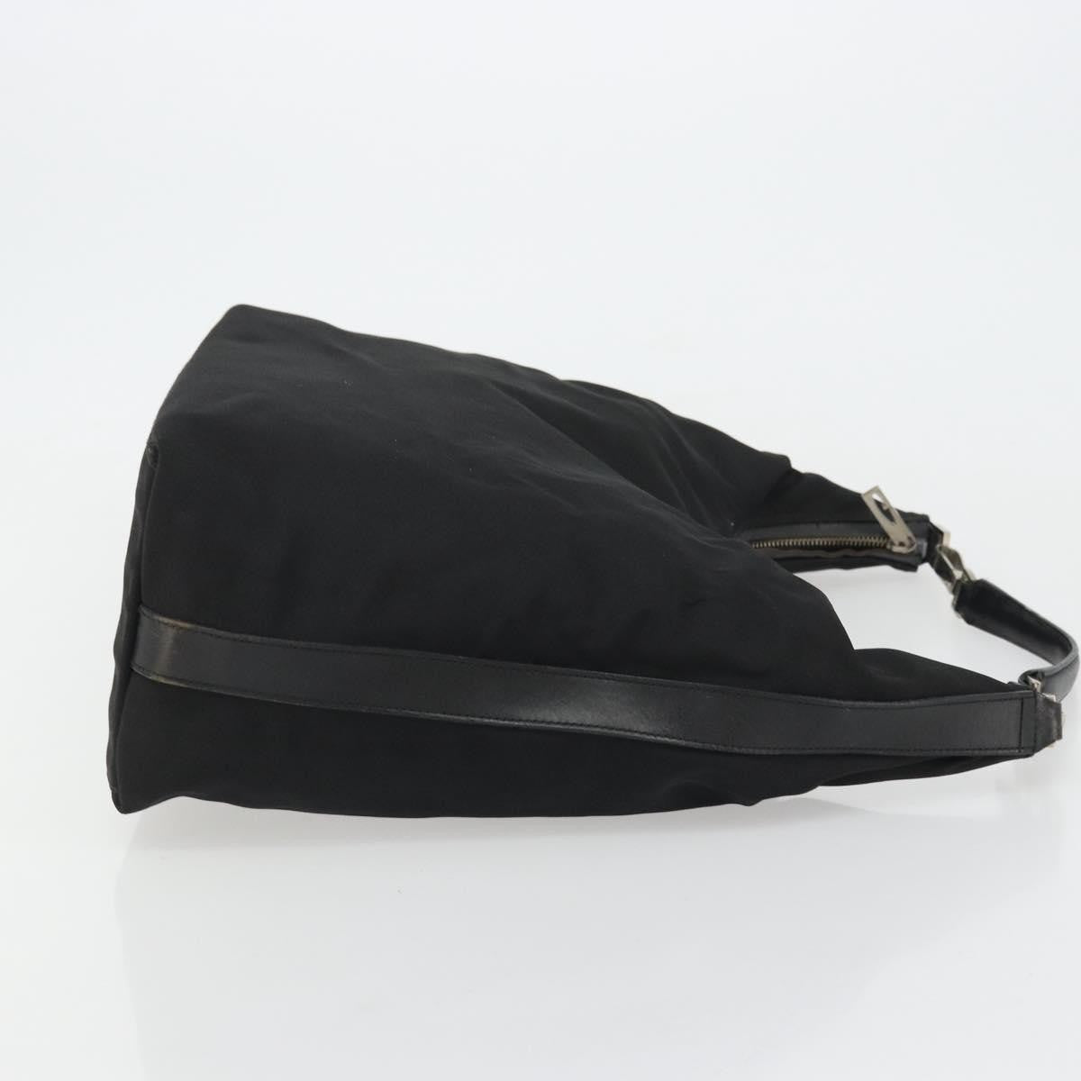 Gucci GUCCI Shoulder Bag Nylon Black Silver 001 1955 3444 Authentic 175342