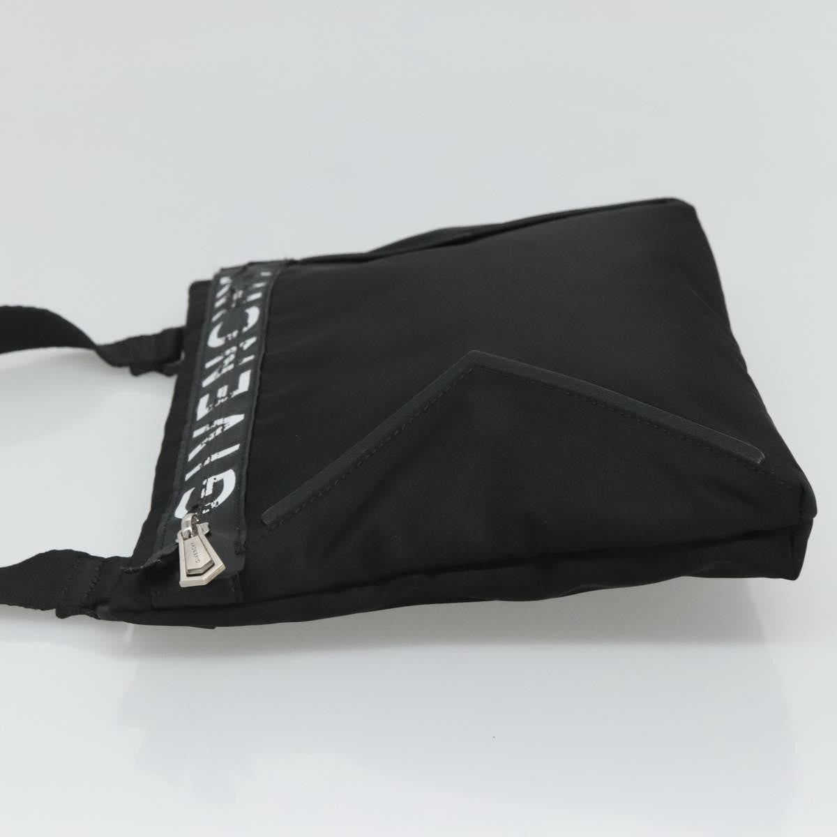 Givenchy GIVENCHY Shoulder Bag Nylon Black Silver Authentic bs23553