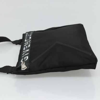 Givenchy GIVENCHY Shoulder Bag Nylon Black Silver Authentic bs23553