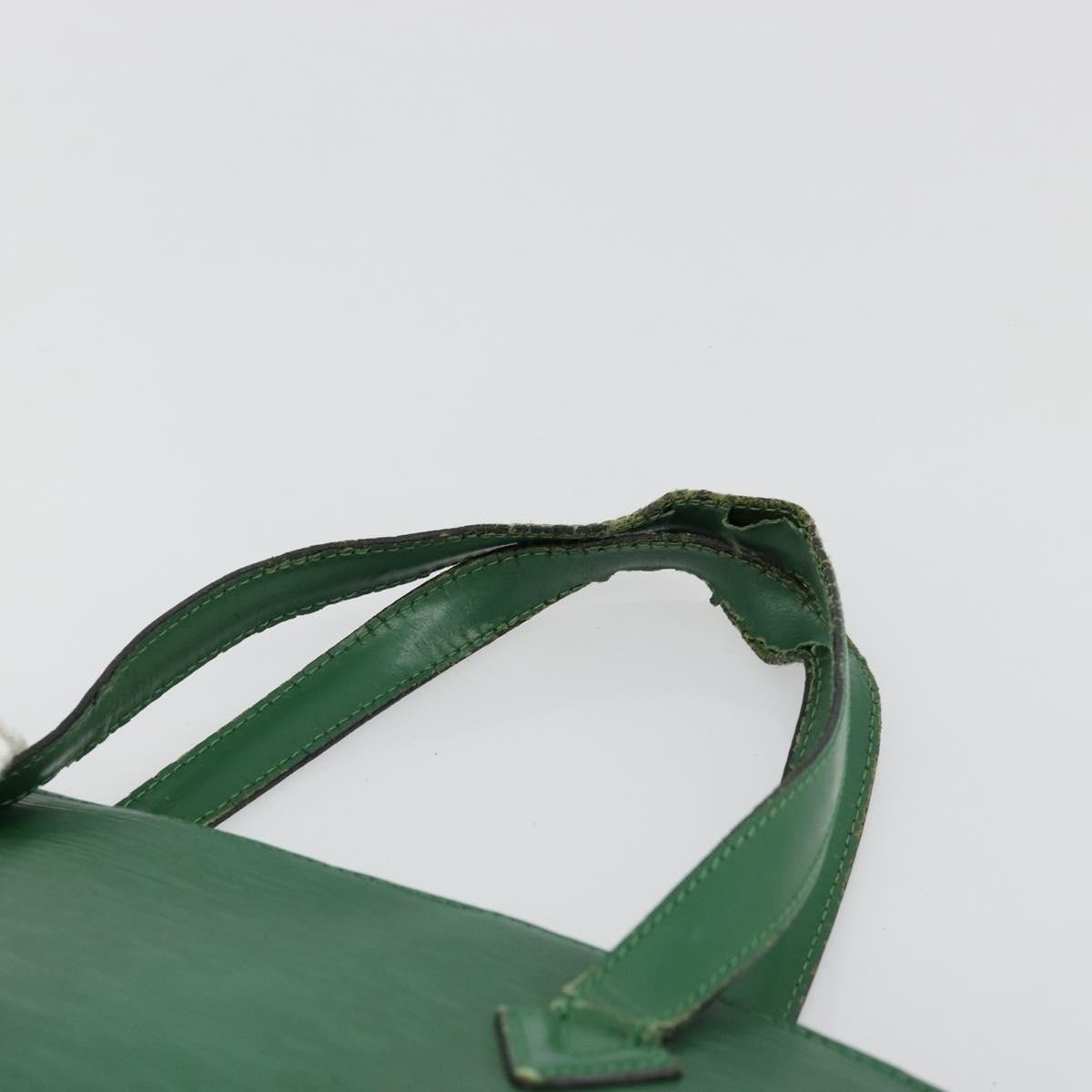 Louis Vuitton LOUIS VUITTON Epi Saint Jacques Hand Bag Green M52274 LV Authentic 168866