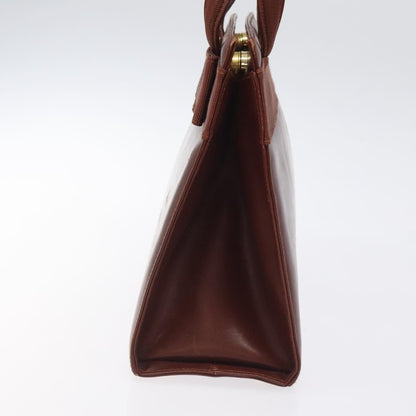 Salvatore Ferragamo Salvatore Ferragamo Hand Bag Leather 2way Brown Gold Authentic hk2487