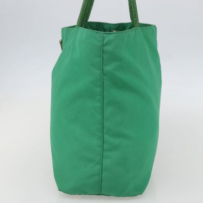 Prada PRADA Tote Bag Nylon Green Gold Authentic 155942