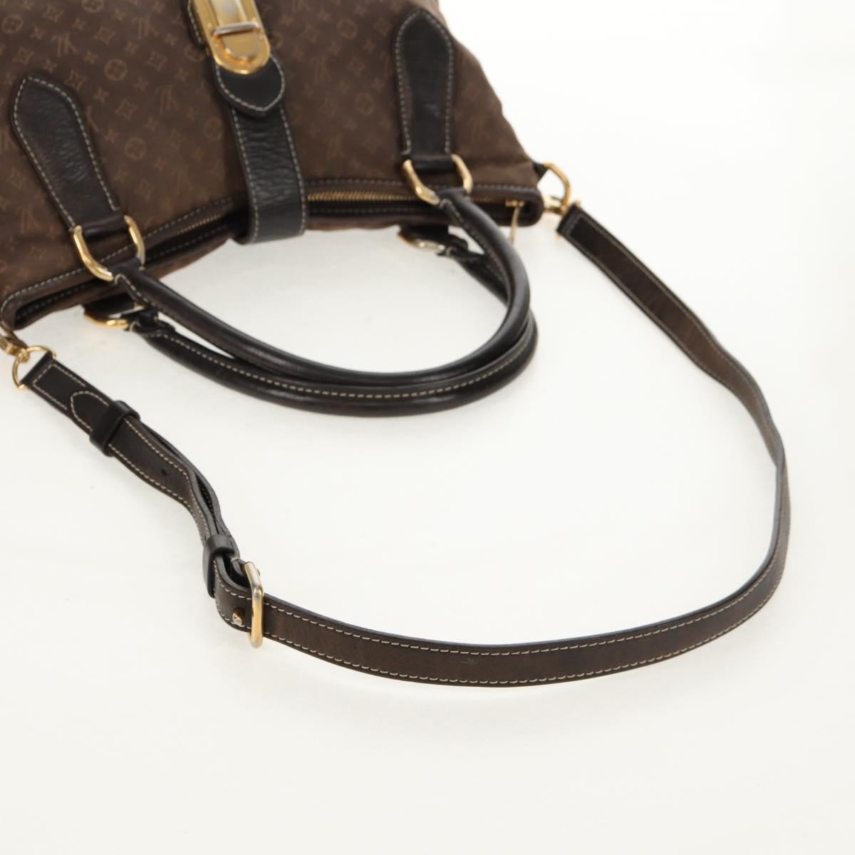 Louis Vuitton LOUIS VUITTON Monogram Idylle Elegy Hand Bag Black M56696 LV Authentic bs31637