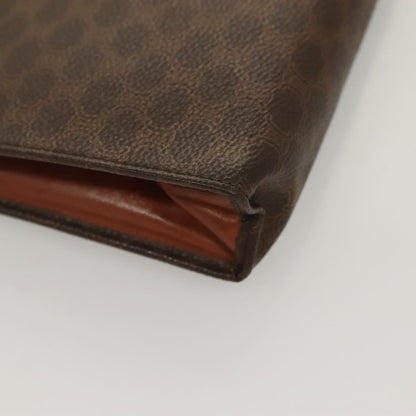 Celine CELINE Macadam Canvas Pouch Clutch Bag 2 Set Brown Authentic yk18950