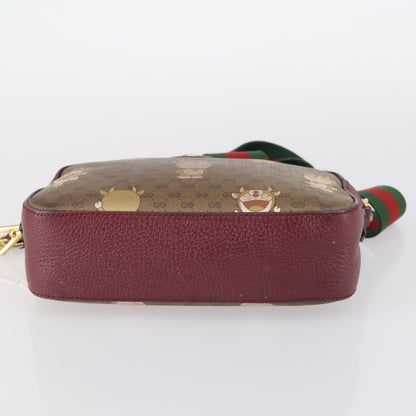 Gucci GUCCI Micro GG Supreme Doraemon Collaboration Bag PVC Beige 574886 Authentic 143965