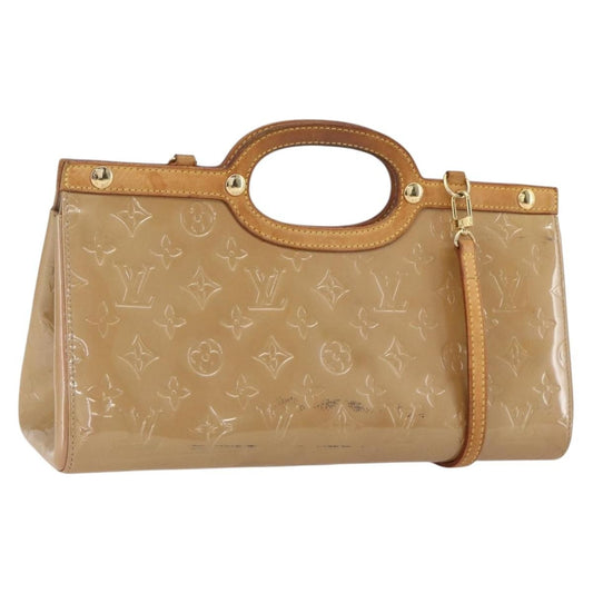 Louis Vuitton LOUIS VUITTON Monogram Vernis Roxbury Drive Bag 2Way Noisette M91372 Authentic 164676