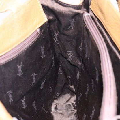 Saint Laurent SAINT LAURENT Hand Bag Leather Brown Authentic 149374