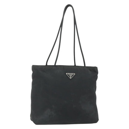 Prada PRADA Tote Bag Nylon Black Silver Authentic bs34741