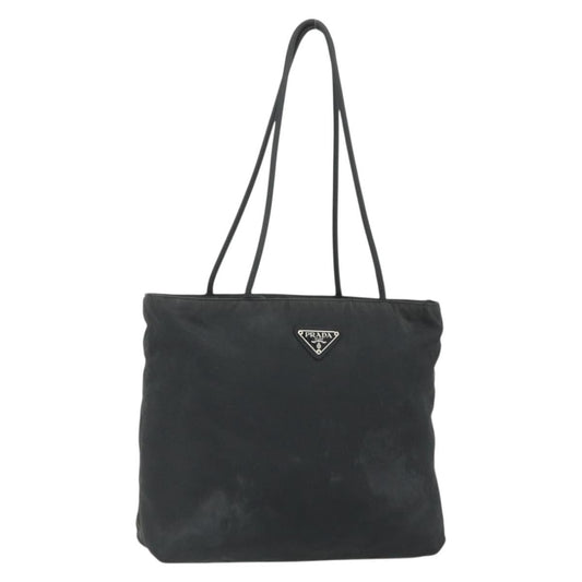 Prada PRADA Tote Bag Nylon Black Silver Authentic bs34741