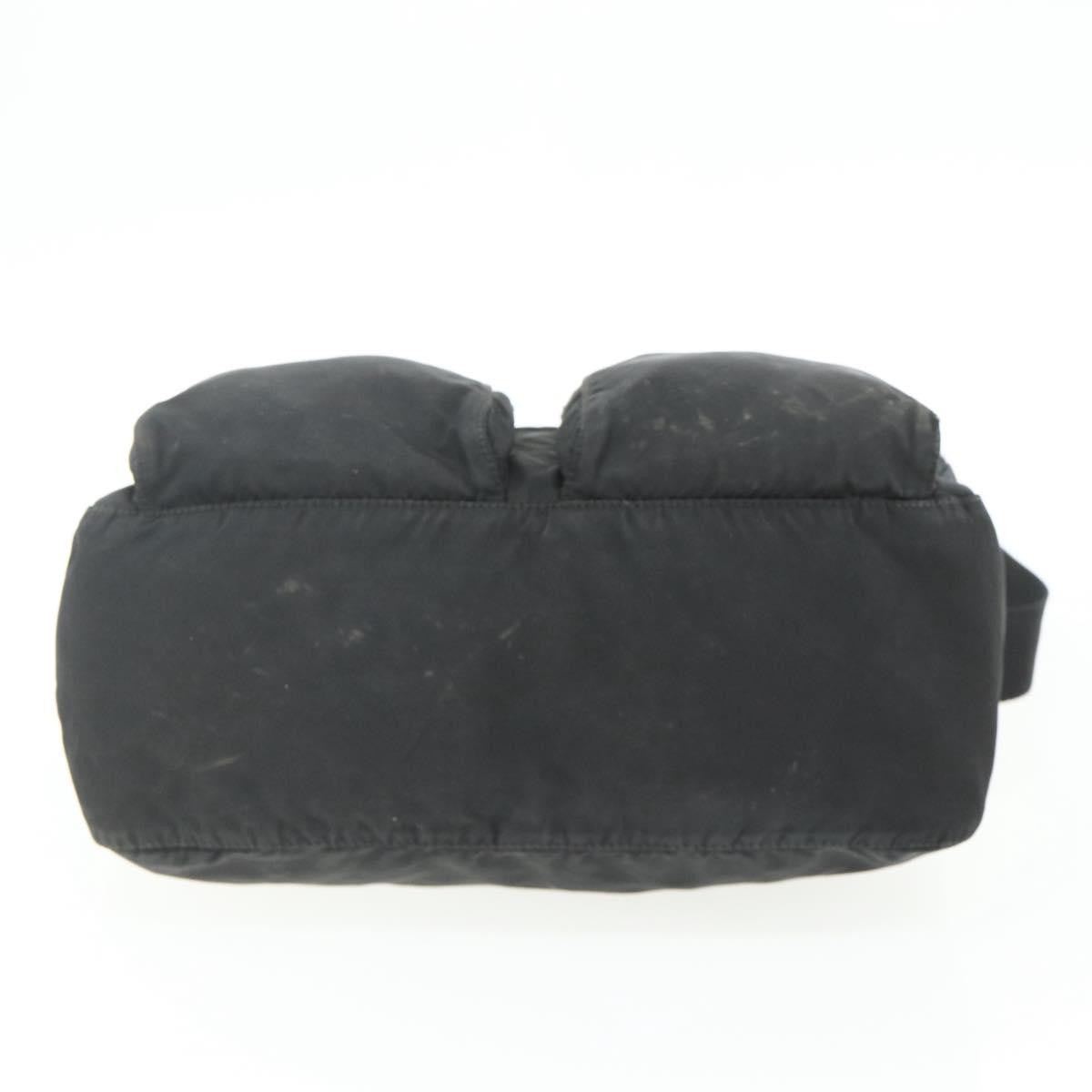 Prada PRADA Shoulder Bag Nylon Black Silver Authentic 175741
