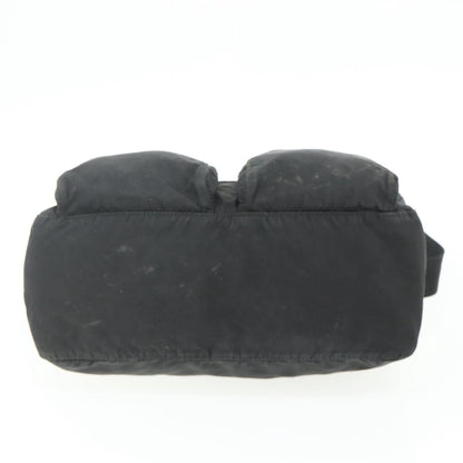 Prada PRADA Shoulder Bag Nylon Black Silver Authentic 175741